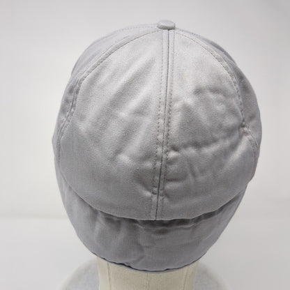 Terra Fitted Hat Gray OSFA Neck Flap Embroidered Faux Fur K-Brand