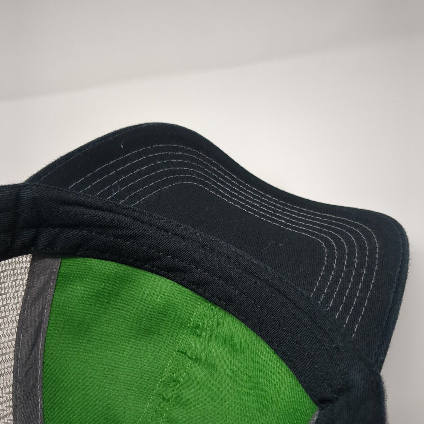 Campbell Tractor Co. Snapback Trucker Hat Black OS Adjustable Mesh John Deere