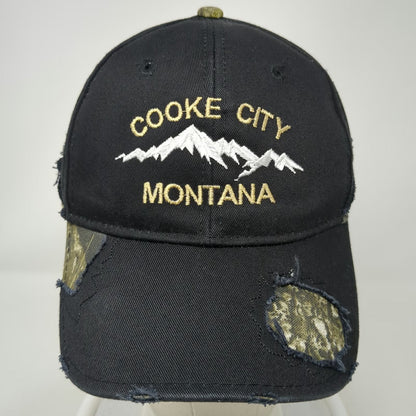 Outdoor Cap Cooke City Montana Mountain Baseball Cap Black Camo One Size Hat
