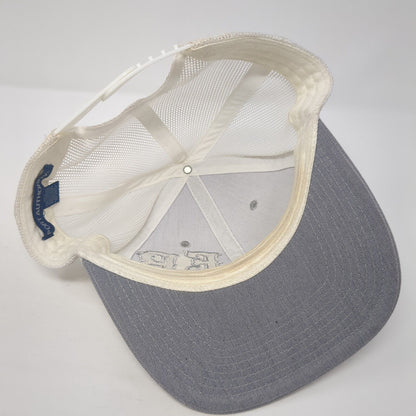 EB Snapback Trucker Hat Gray One Size Adjustable Mesh Back Port Authority