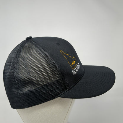 The Curb Idaho Fitted Mesh Back Trucker Hat Black S-M Flexfit Richardson