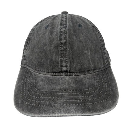 Unbranded Slideback Hat Black Soot Adjustable Blank 6 Panel Outdoor