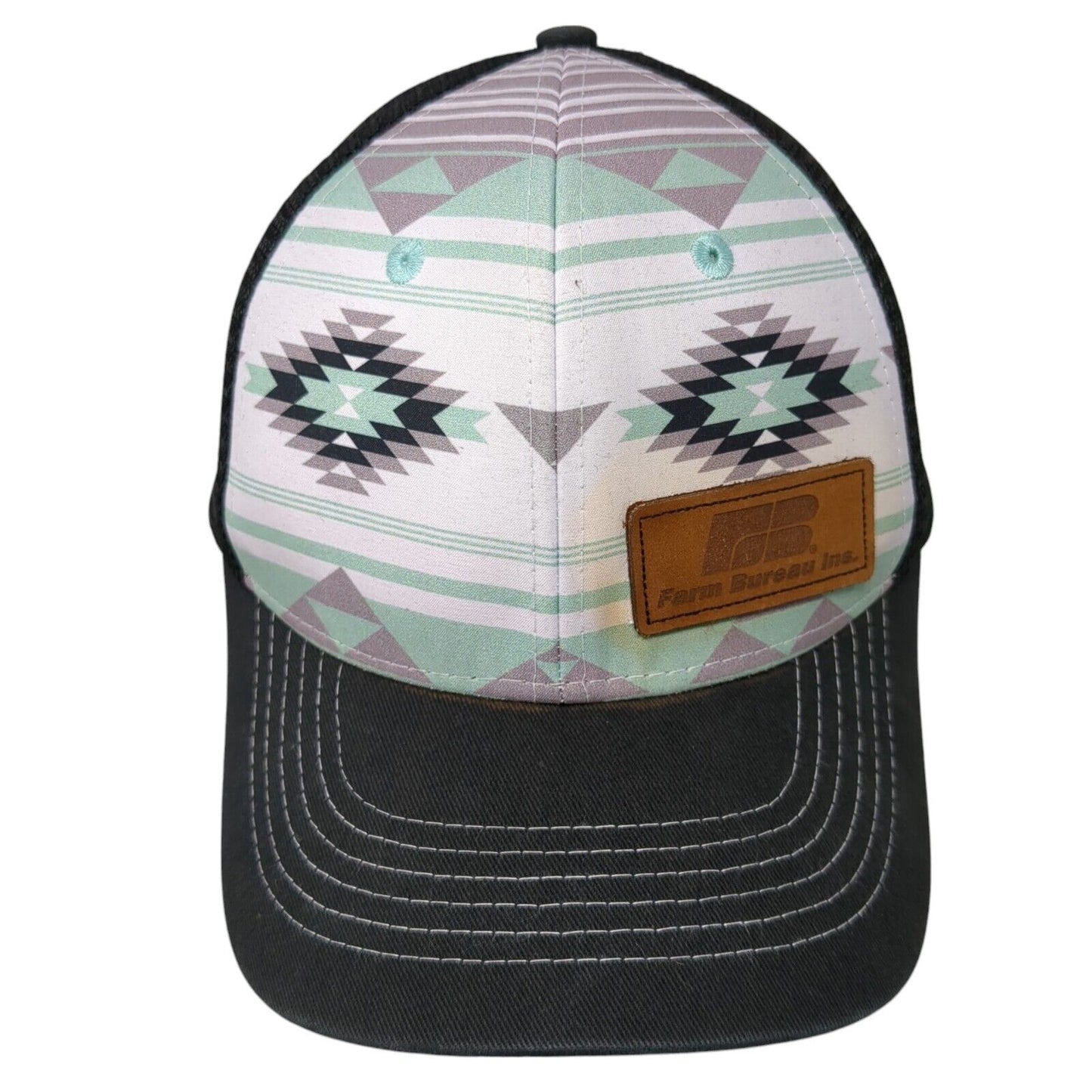 Farm Bureau Ins Snapback Trucker Hat Multicolor OS Adjustable Mesh Buck's Bags