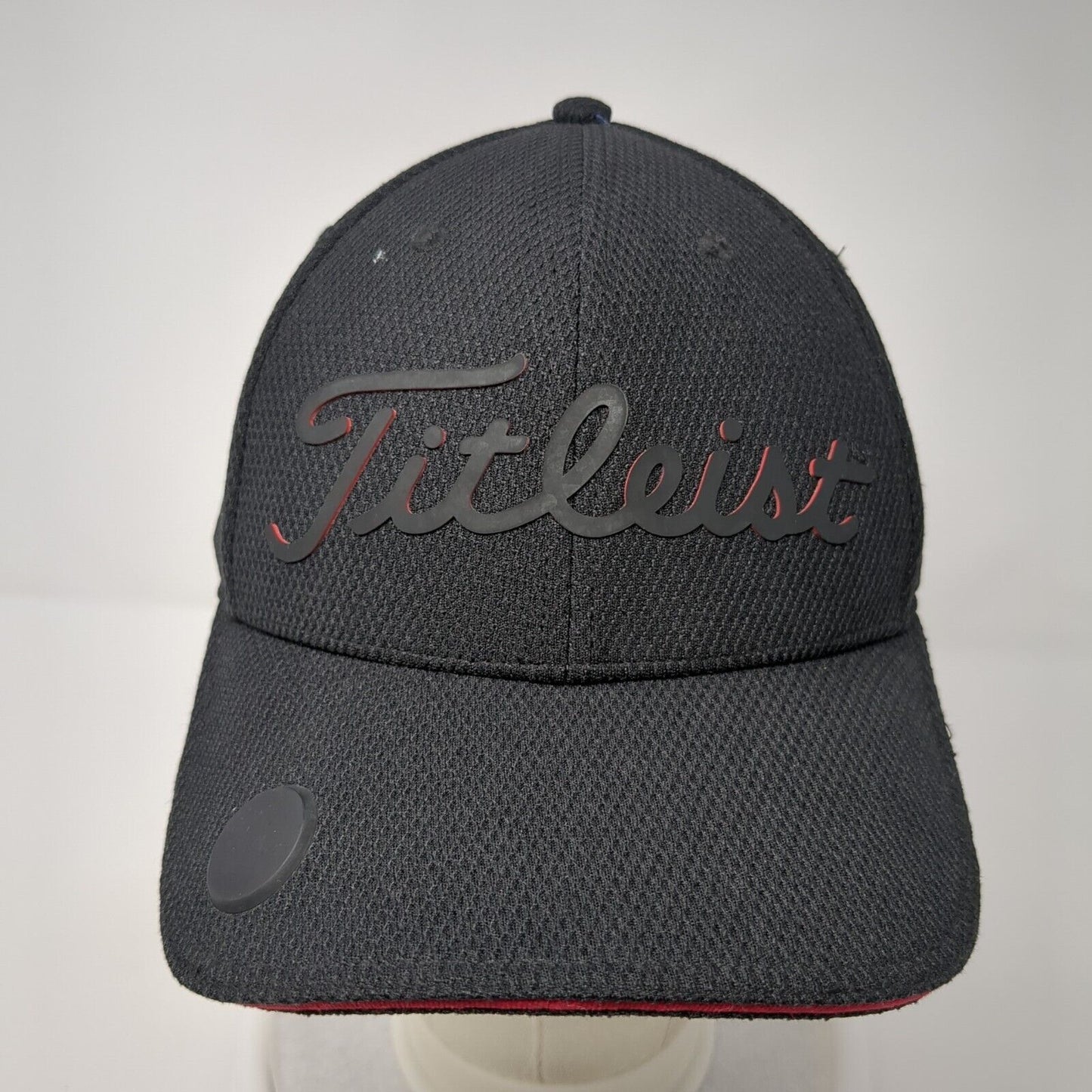 Titleist Slideback Golf Hat Black One Size Adjustable 6 Panel Solid