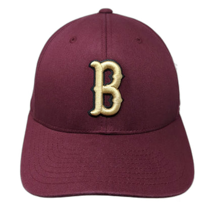 Pacific Headwear Baseball Cap Red 8 Berkeley Letter B Flexfit Embroidered Hat