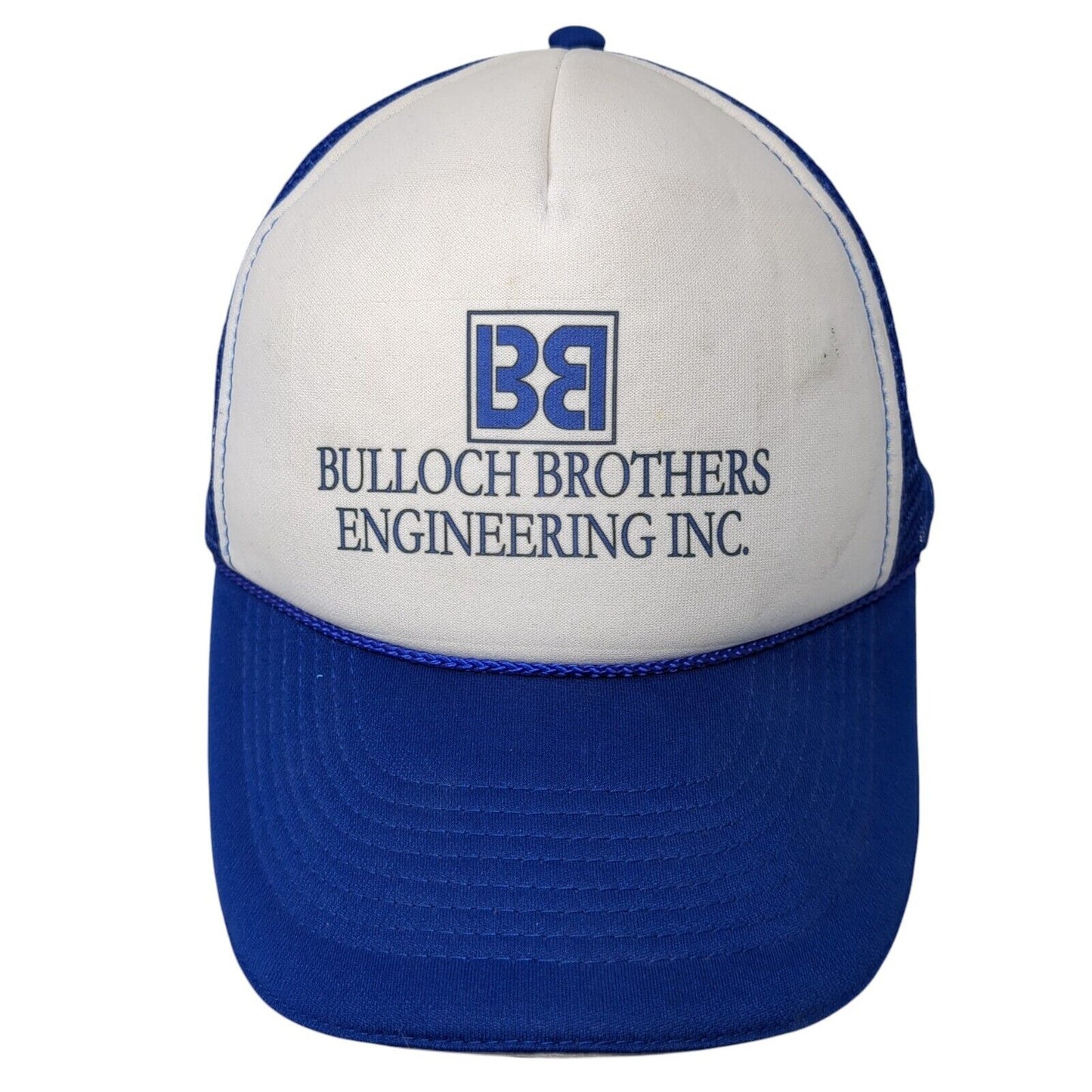 Bulloch Brothers Engineering Inc. Snapback Trucker Hat Blue OS Mesh Back Rope