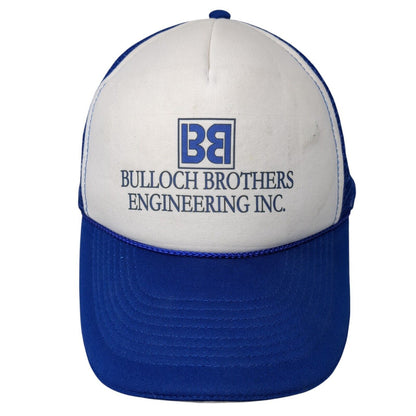 Bulloch Brothers Engineering Inc. Snapback Trucker Hat Blue OS Mesh Back Rope
