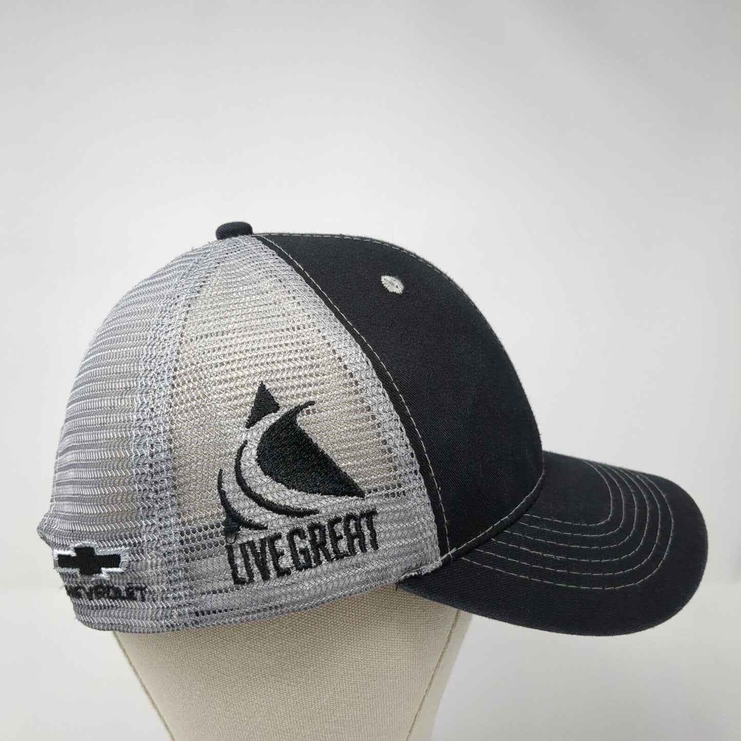Cole Chevrolet Idaho Snapback Trucker Hat Black One Size Mesh Back