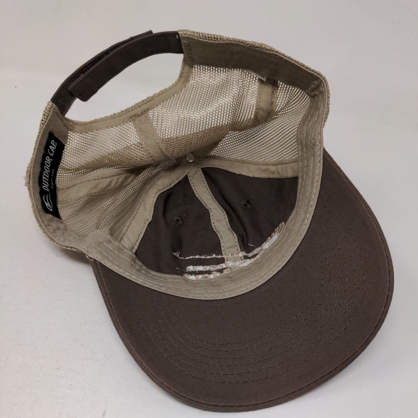 Southern Tire Mart Strapback Trucker Hat Brown One Size Embroidered Mesh Back