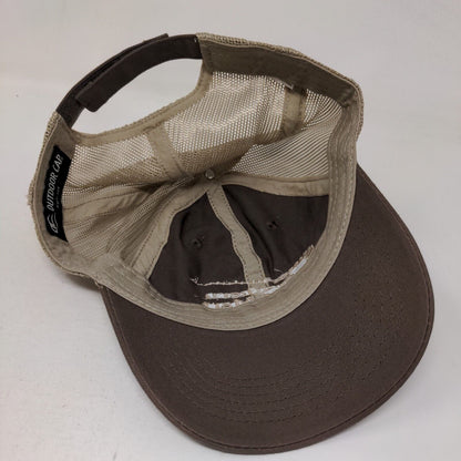 Southern Tire Mart Strapback Trucker Hat Brown One Size Embroidered Mesh Back