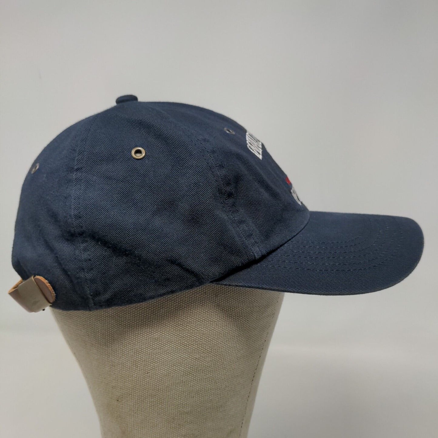 Walt Disney World Men's Slideback Hat Blue Embroidered Mickey Mouse Logo Cotton