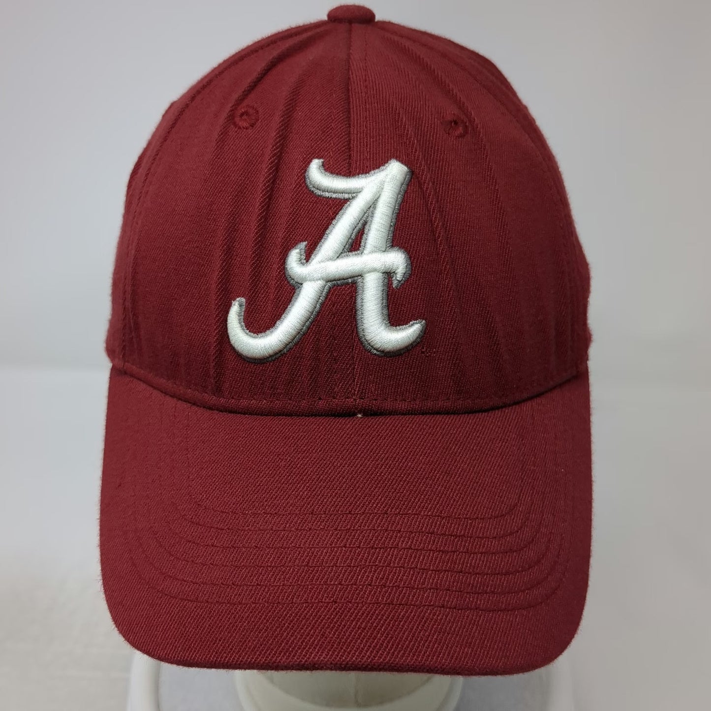 Alabama Crimson Tide NCAA Top of the World Red M Cap One Fit Stretch Logo Hat