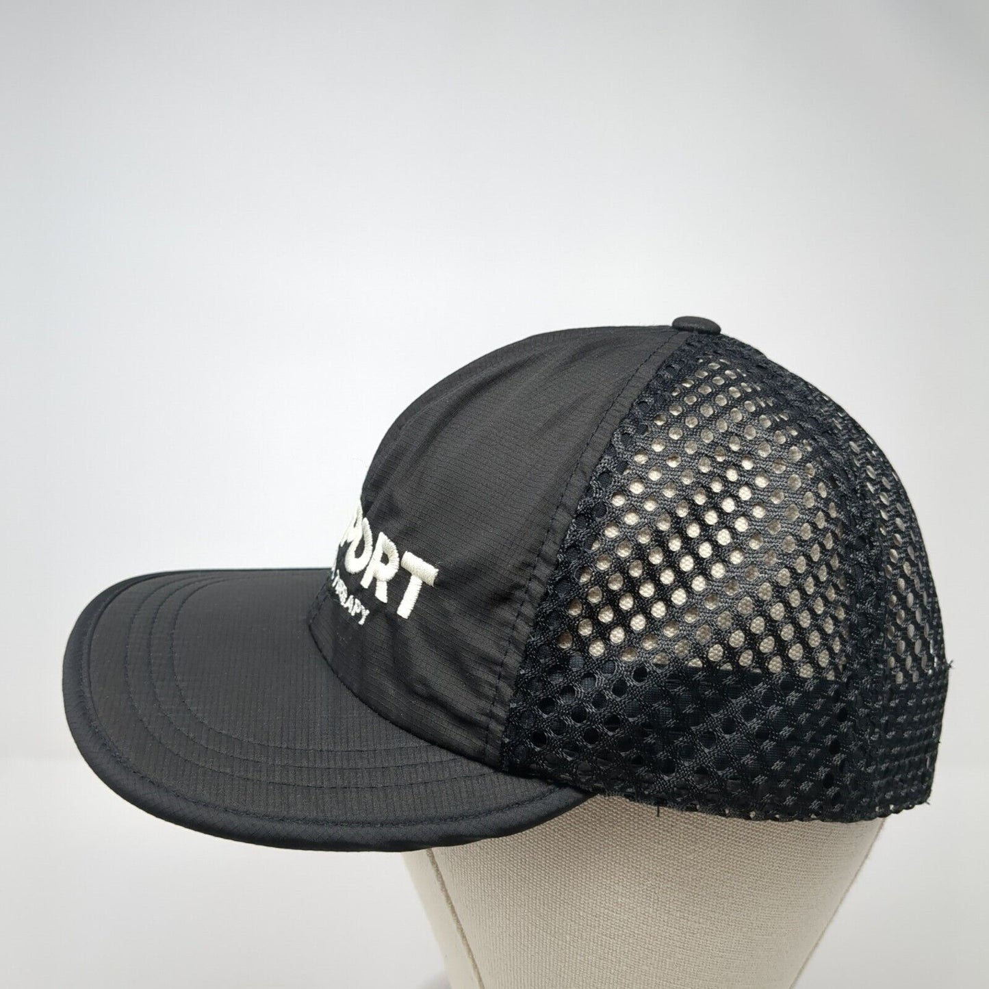 Kinport Physical Therapy Strapback Trucker Hat Black One Size Adjustable