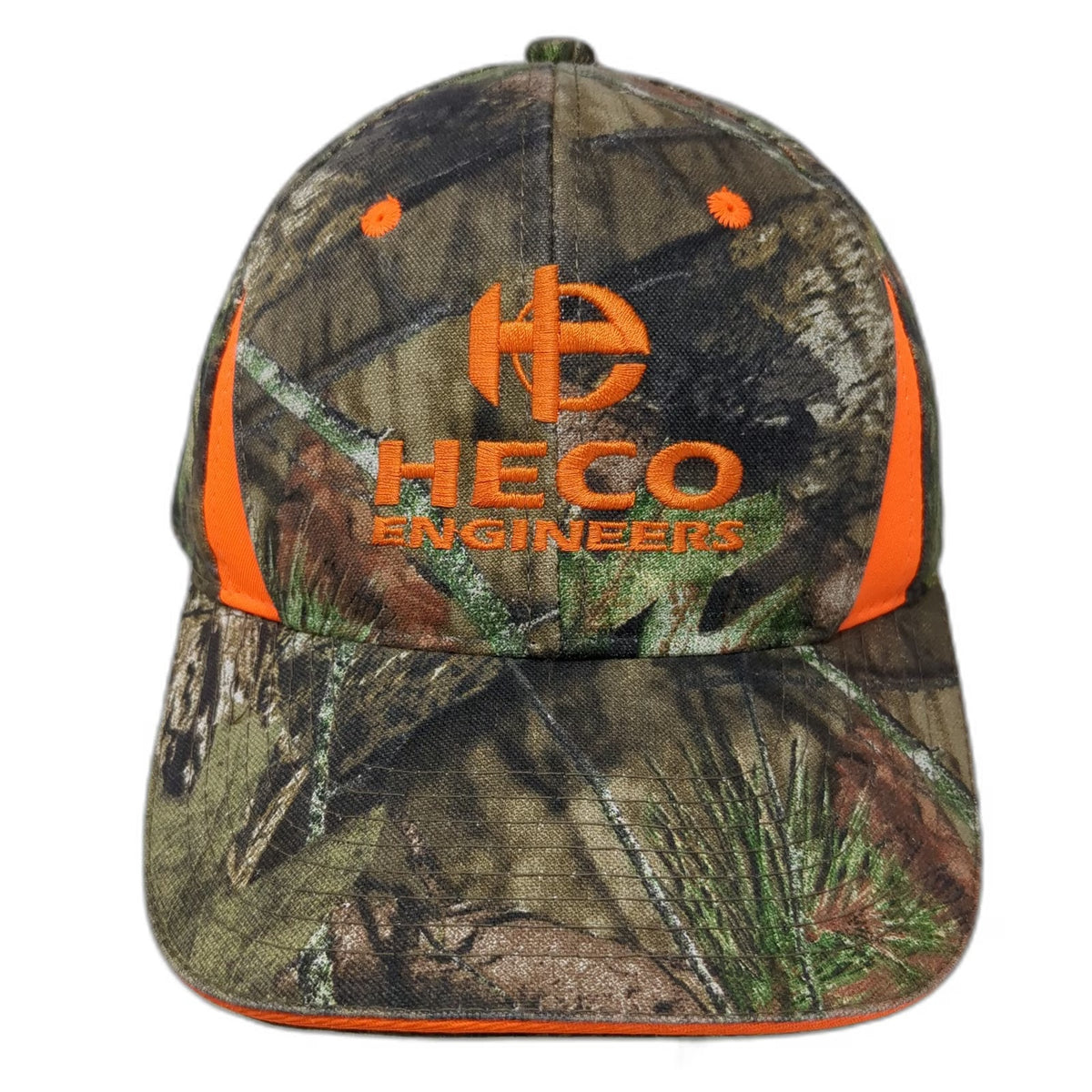 Outdoor Cap Baseball Cap Brown Orange One Size Mossy Oak HECO Engineers Hat