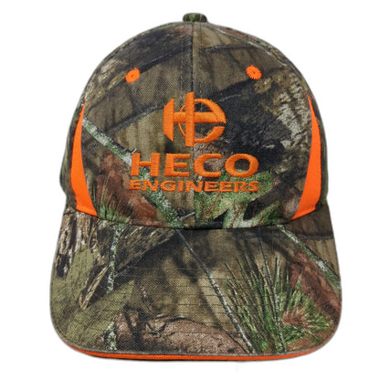 Outdoor Cap Baseball Cap Brown Orange One Size Mossy Oak HECO Engineers Hat