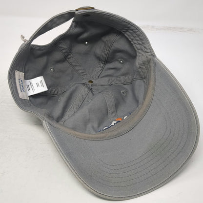 Life is Good Baseball Cap Gray One Size Mountain Embroidery Cotton Slideback Hat