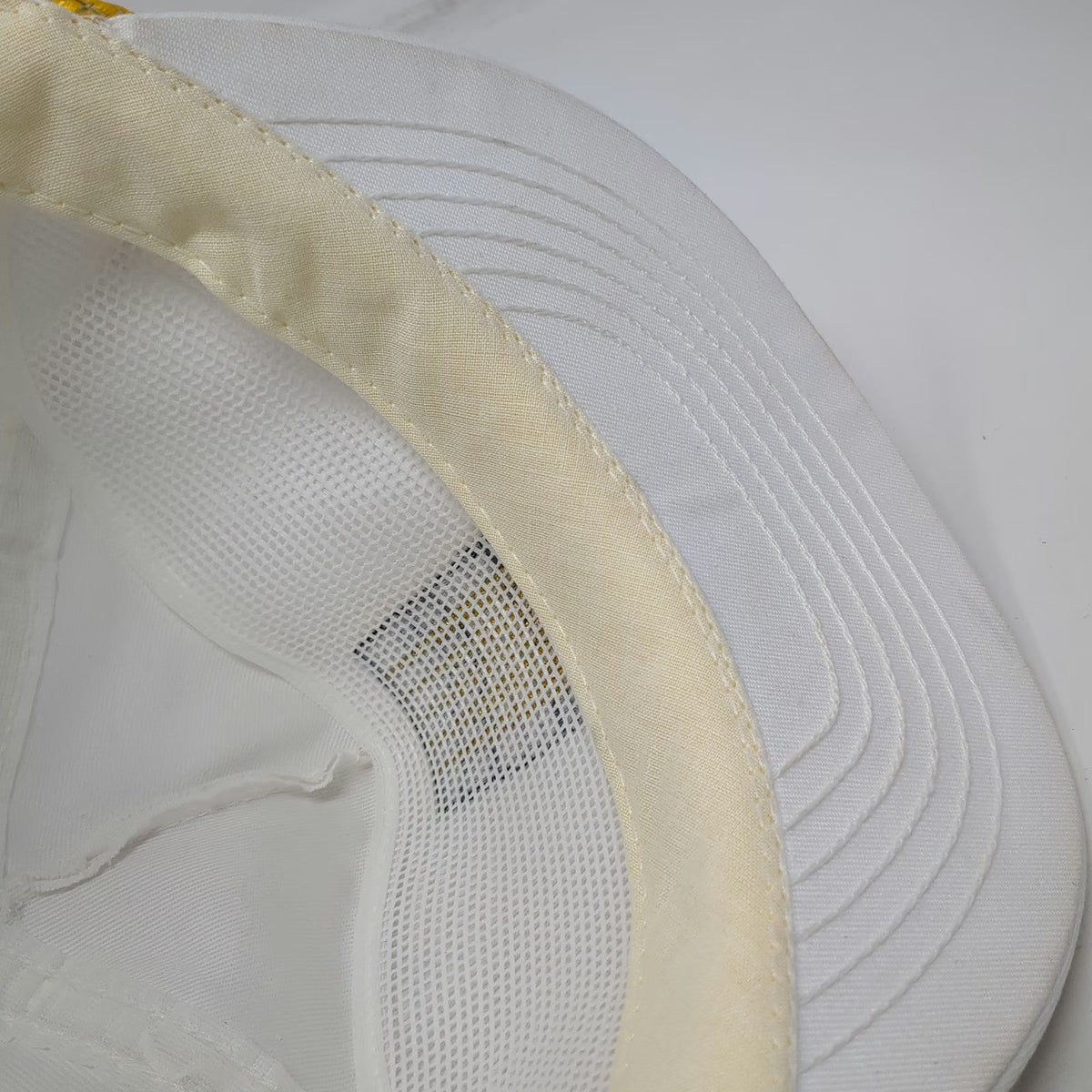Cap America 5 Panel White One Size Hat Santa Fe Pacific Gold Corp Snapback Rope