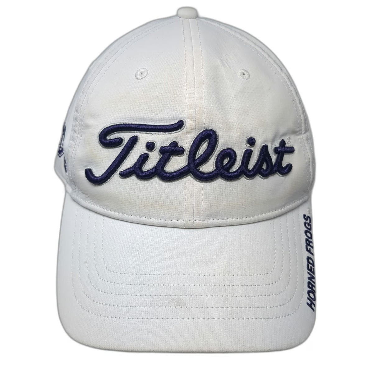 TCU Horned Frogs NCAA Titleist Cap White One Size Embroidered Slideback Strap