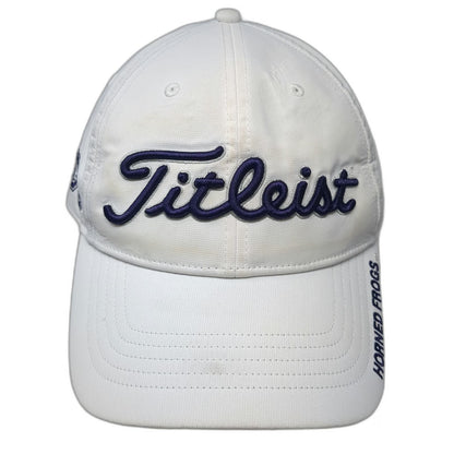 TCU Horned Frogs NCAA Titleist Cap White One Size Embroidered Slideback Strap
