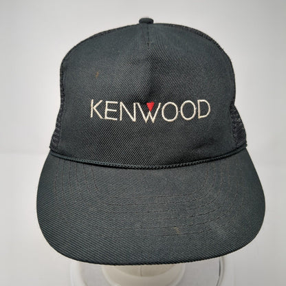 Kenwood Snapback Trucker Hat Black OS Adjustable Embroidered Mesh Back Otto
