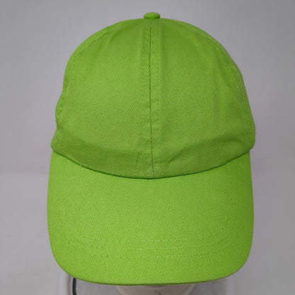 Unbranded Strapback Baseball Cap Green One Size Adjustable 6 Panel Blank