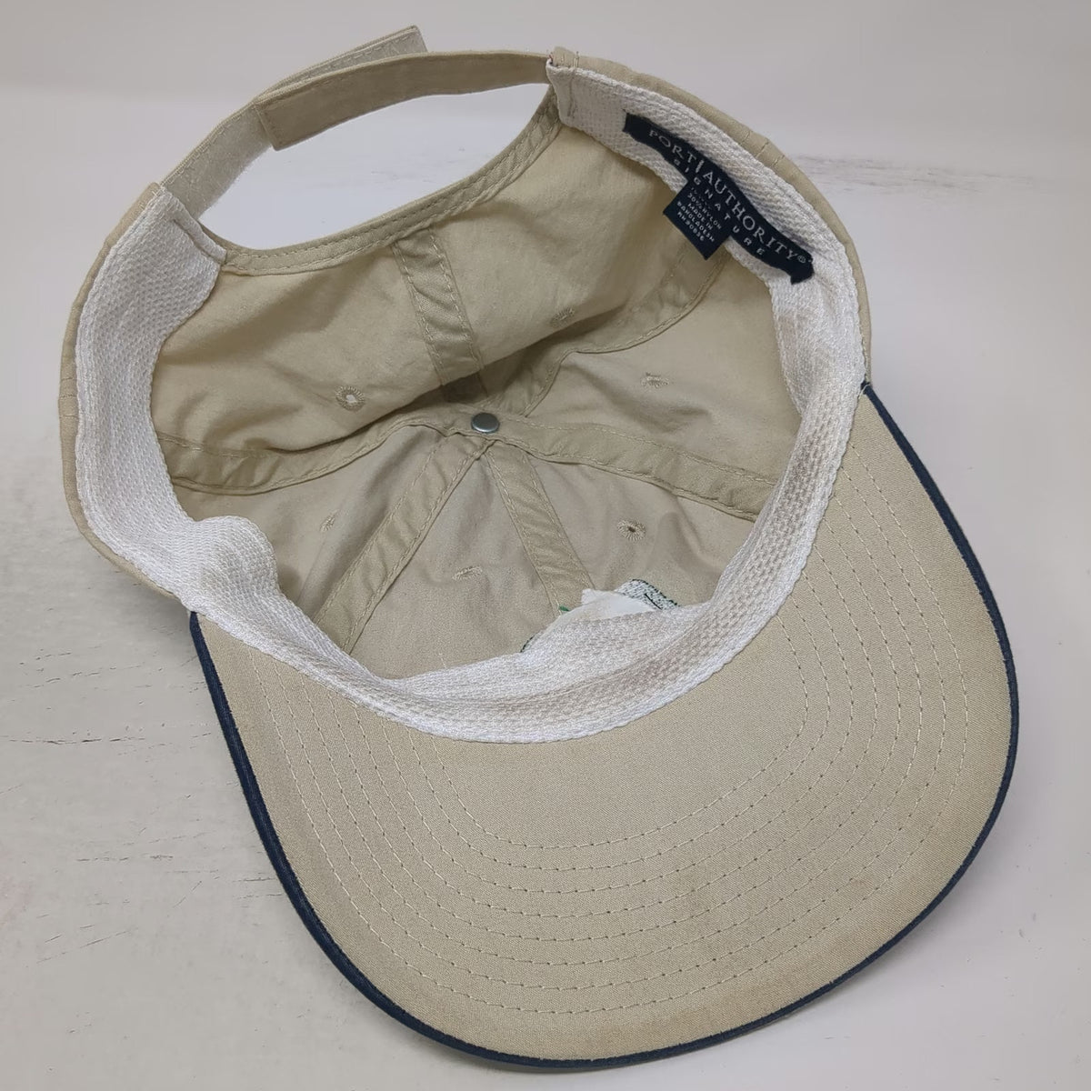 Port Authority Baseball Cap Beige Green Blue One Size Cascade Enterprises Hat
