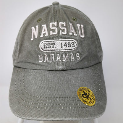DK Caps Baseball Cap Green One Size Nassau Bahamas Mesh Adjustable Souvenir Hat