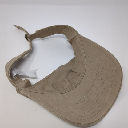 Signatures Slideback Sun Visor Hat Tan One Size Adjustable Lightweight Blank