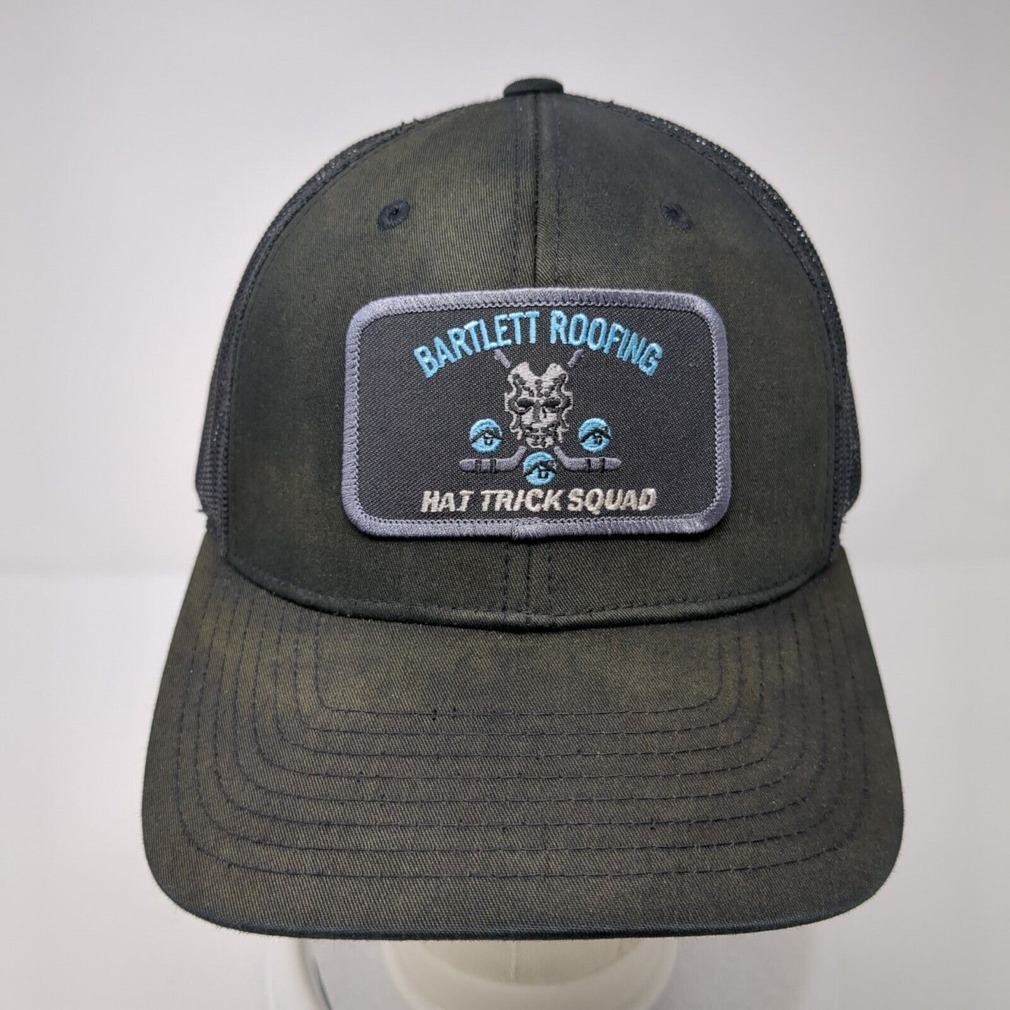 Bartlett Roofing Hat Trick Squad Snapback Trucker Hat Black One Size