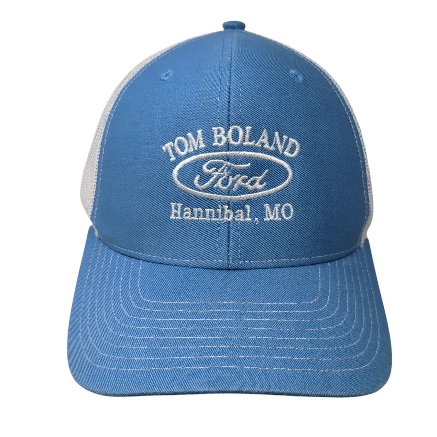 Tom Boland Ford Snapback Mesh Back Trucker Hat Blue One Size Adjustable