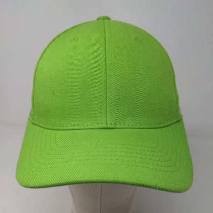 Lids Men's Fitted Hat Green Size OSFA Blank Acrylic Spandex Blend