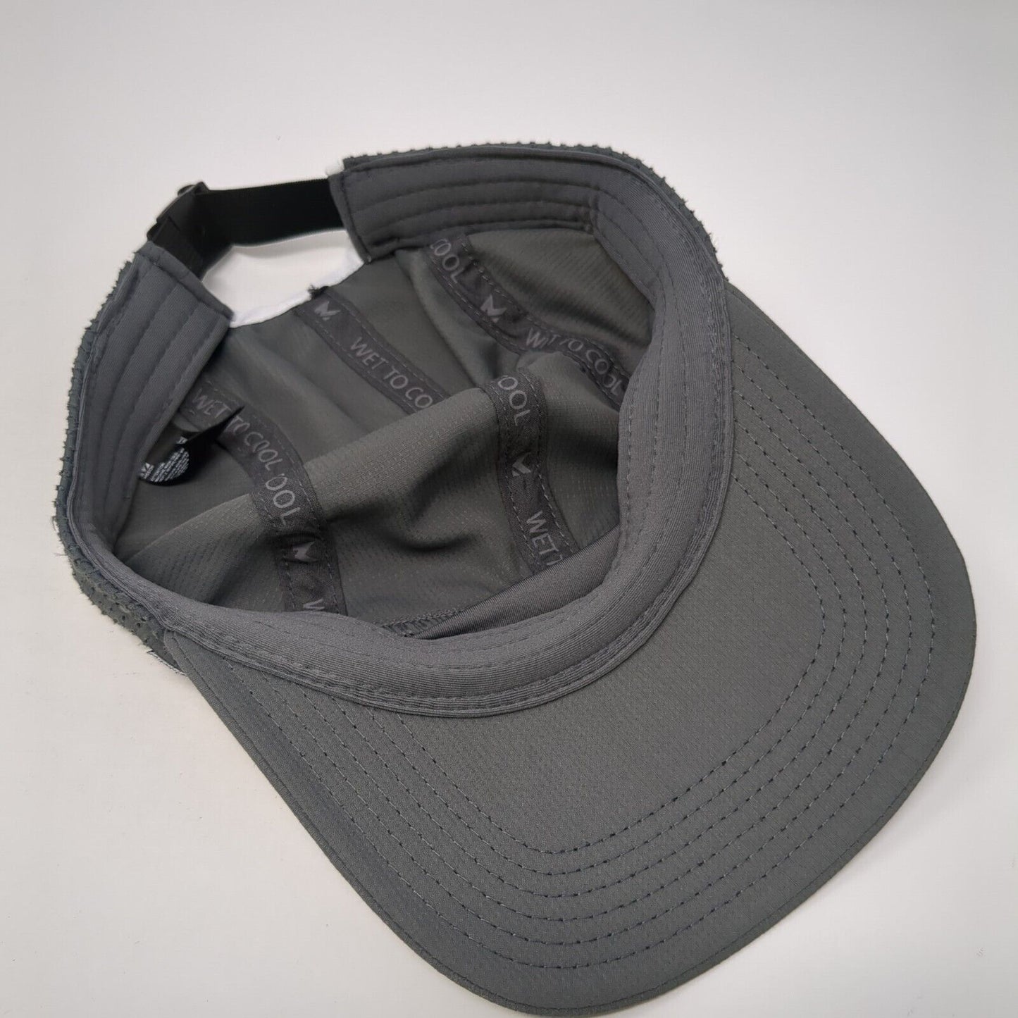 Mission Strapback Hat Gray One Size Adjustable Wet To Cool Outdoor