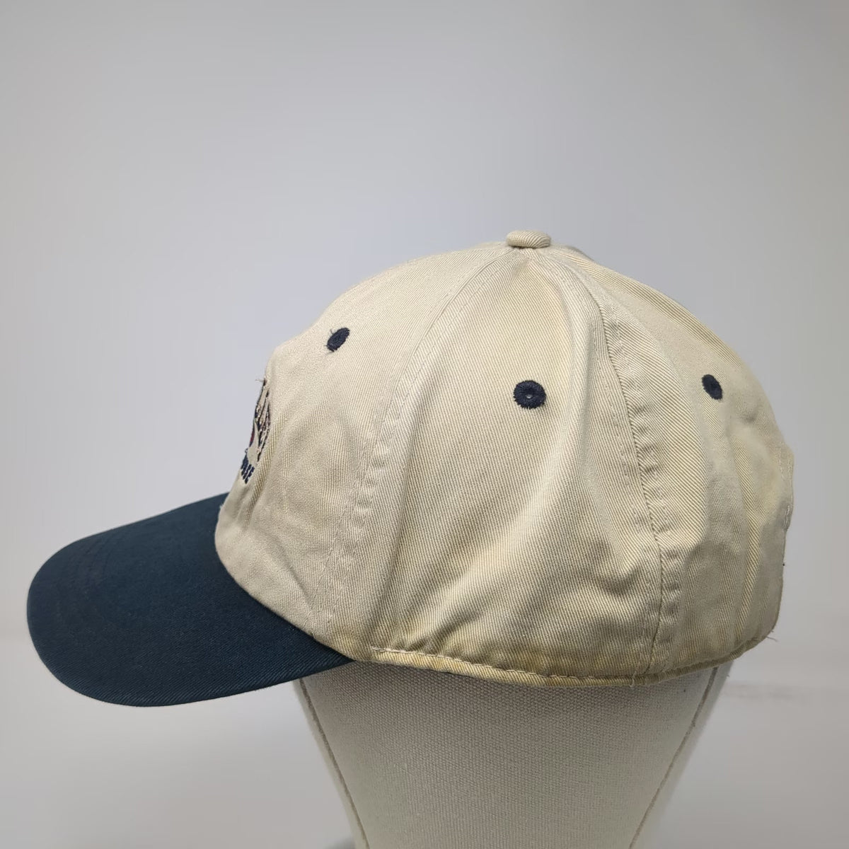 Ahead Baseball Cap Beige Blue One Size PGA Logo Sunol Valley Golf Course Hat