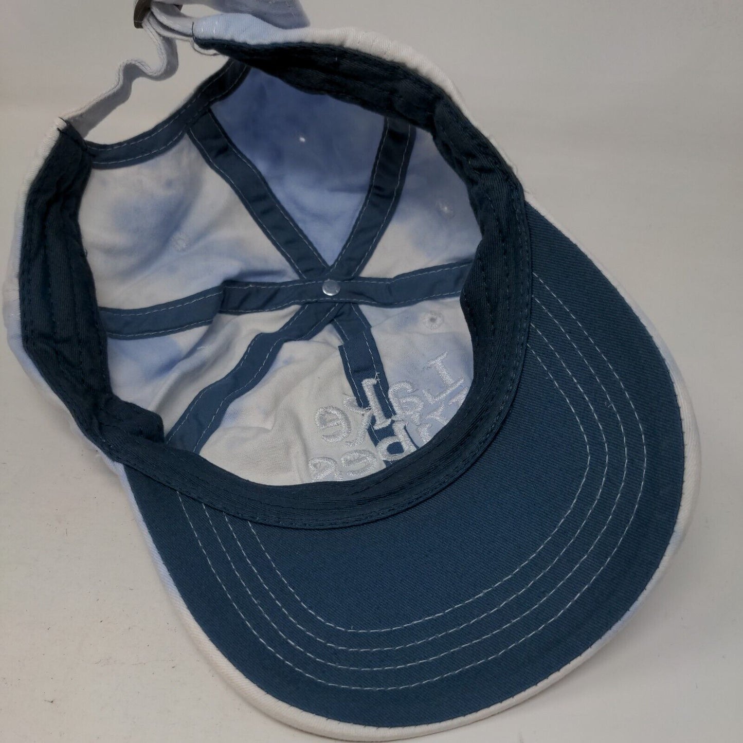 Lake Vibes Slideback Hat Multi OSFM Embroidered Adjustable Tie Dye