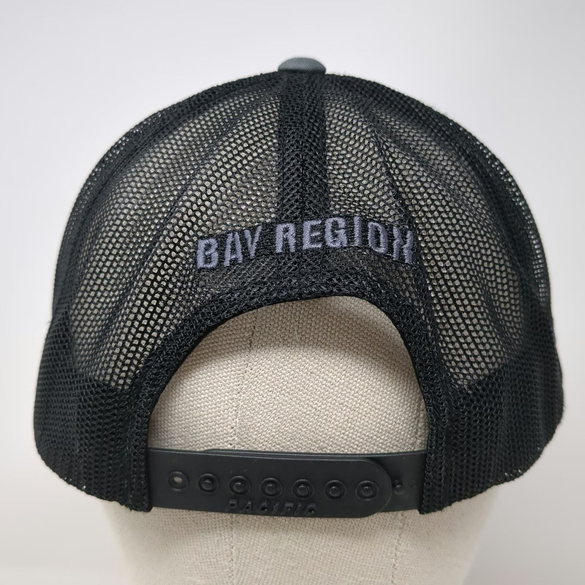 Pacific Headwear Trucker Hat Gray Black XL IBEW Local 1245 Bay Region Snapback