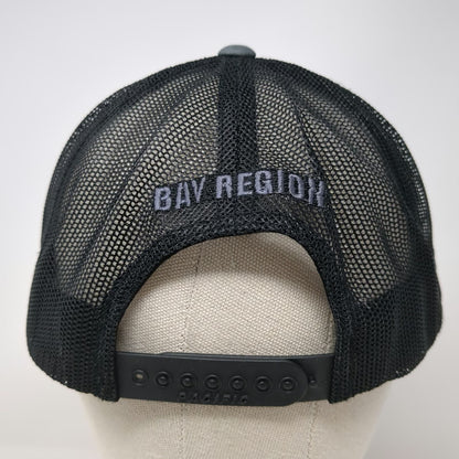 Pacific Headwear Trucker Hat Gray Black XL IBEW Local 1245 Bay Region Snapback