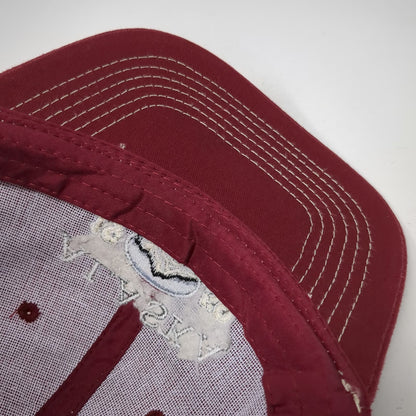 ACE Alaska 1959 Mountain Baseball Cap Red One Size Contrast Stitching Hat