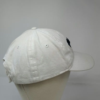 Surf Style Baseball Cap White Blue One Size Strapback Hat Miami Beach Florida