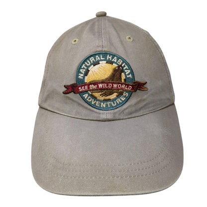National Habitat Adventures See The Wild World Strapback Hat Tan One Size Ouray