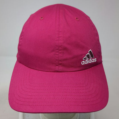 Adidas Baseball Cap Pink One Size Embroidered Logo Climalite Adjustable Hat