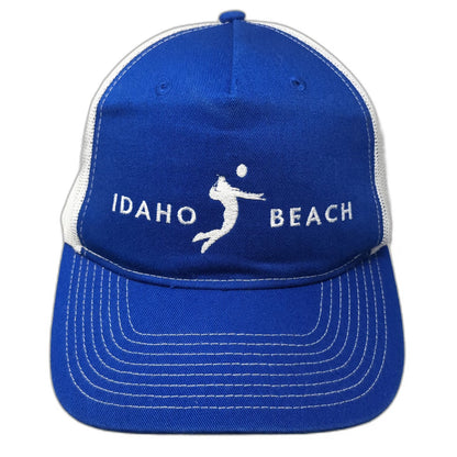 Port Authority Trucker Hat Blue One Size Idaho Beach Volleyball Snapback