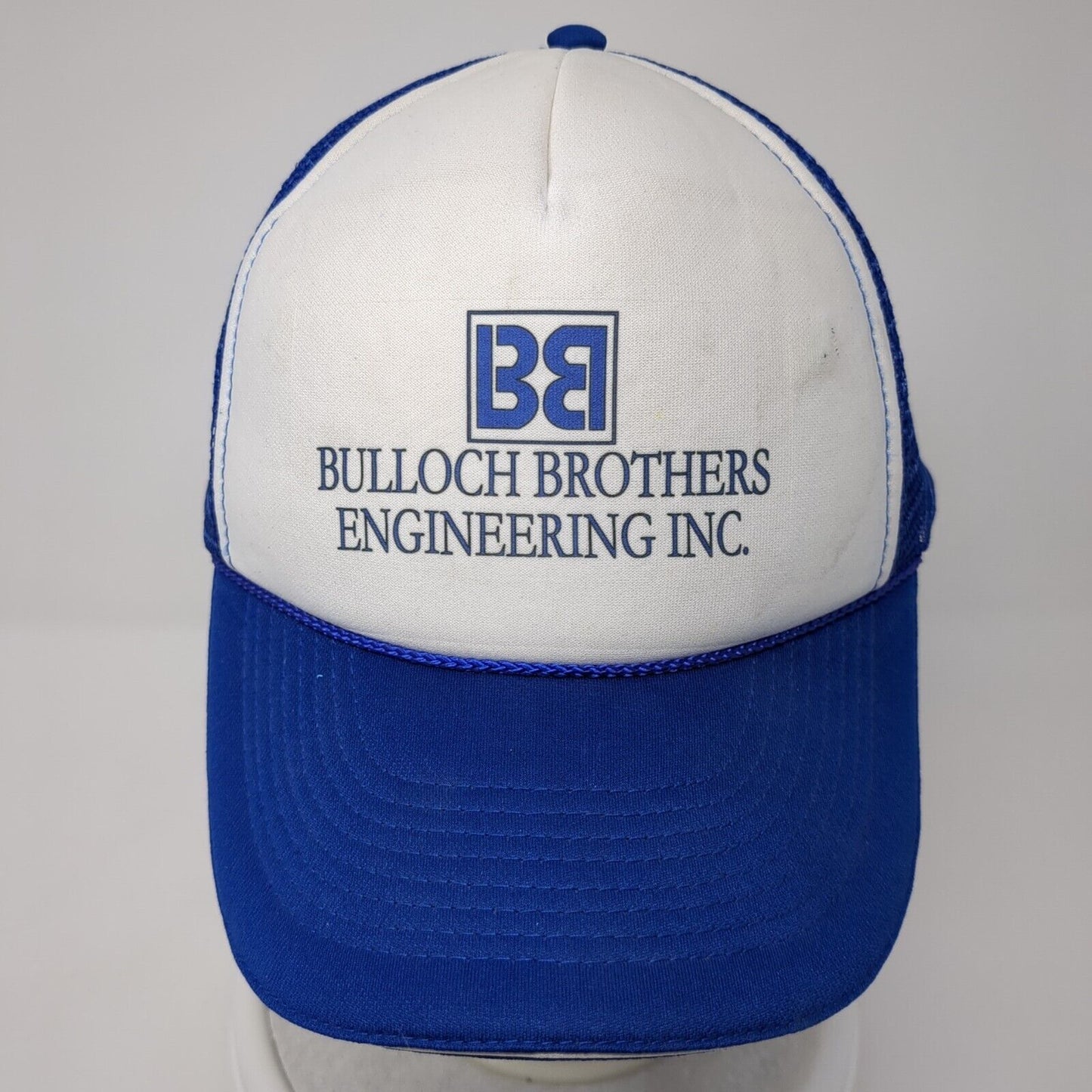 Bulloch Brothers Engineering Inc. Snapback Trucker Hat Blue OS Mesh Back Rope