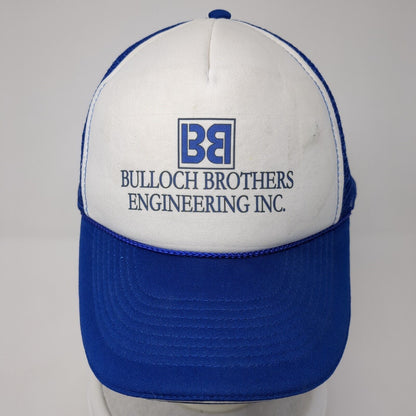 Bulloch Brothers Engineering Inc. Snapback Trucker Hat Blue OS Mesh Back Rope