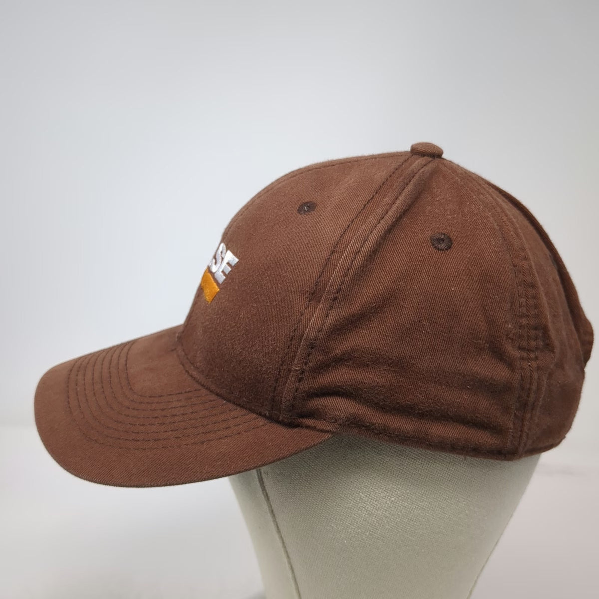 RC2 Case Logo Brown Baseball Cap One Size Strapback Hat Cotton Embroidered