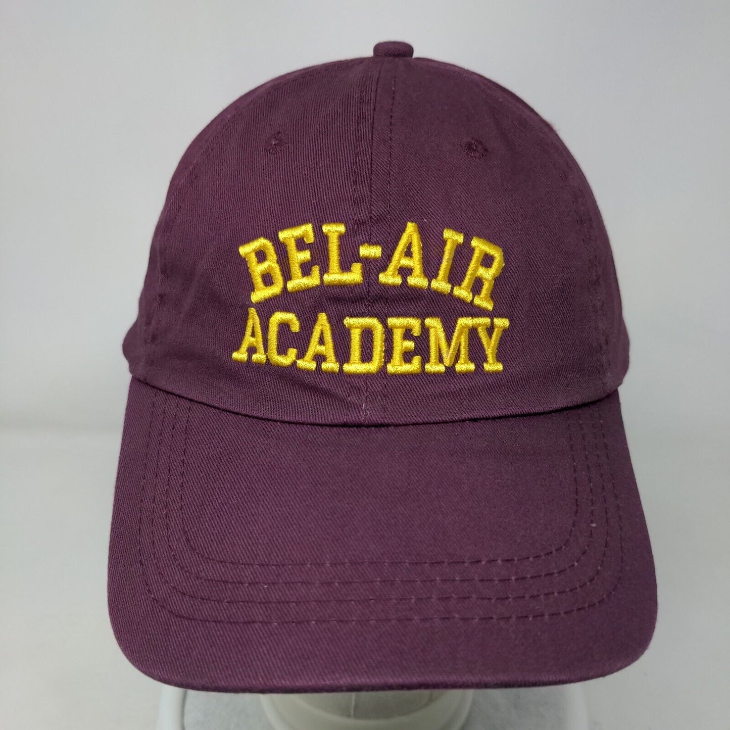 Bel-Air Academy Slideback Hat Red Burgundy Adjustable Embroidered 6 Panel