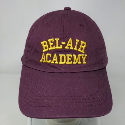 Bel-Air Academy Slideback Hat Red Burgundy Adjustable Embroidered 6 Panel
