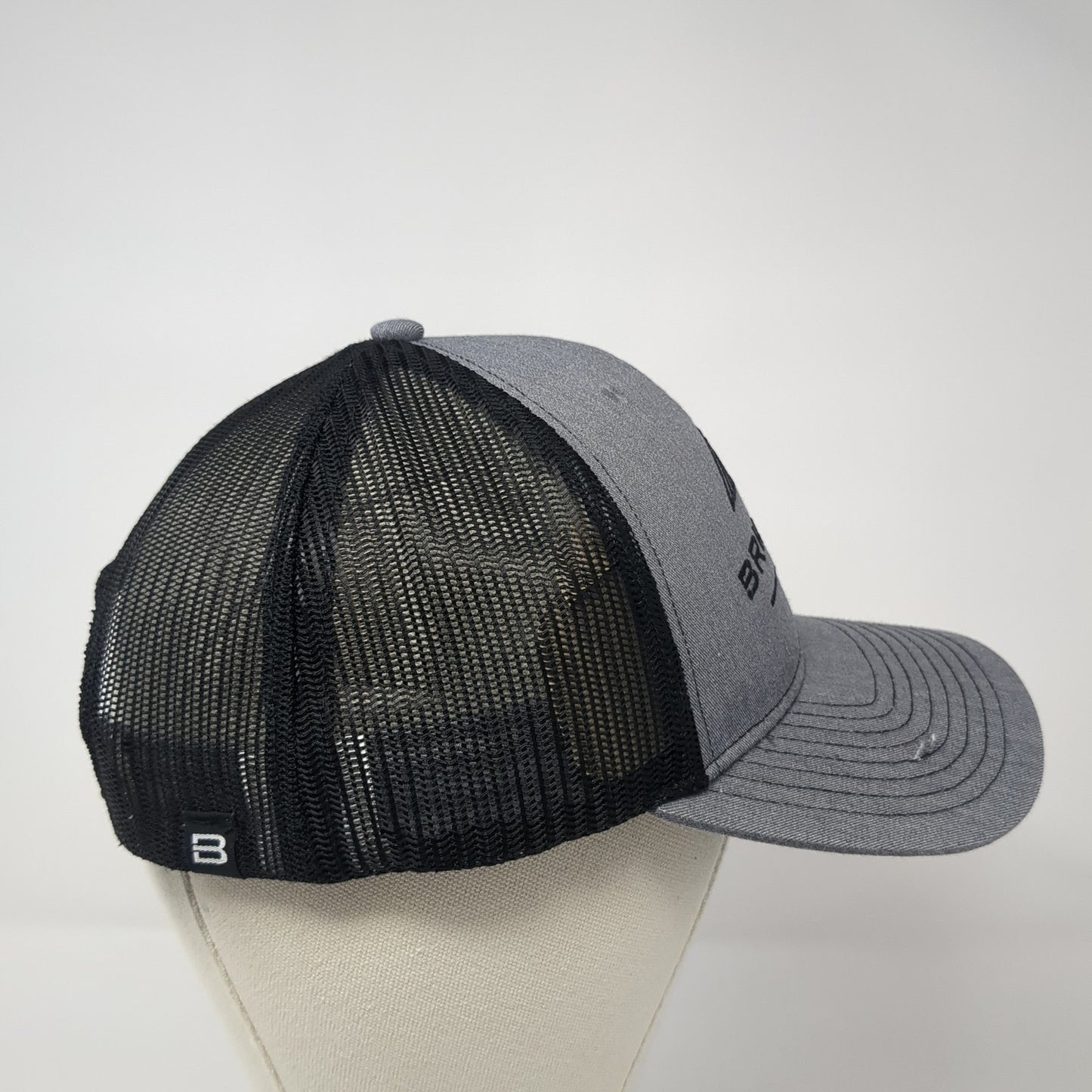 Brinkley RV Snapback Mesh Back Trucker Hat Gray One Size Colorblock