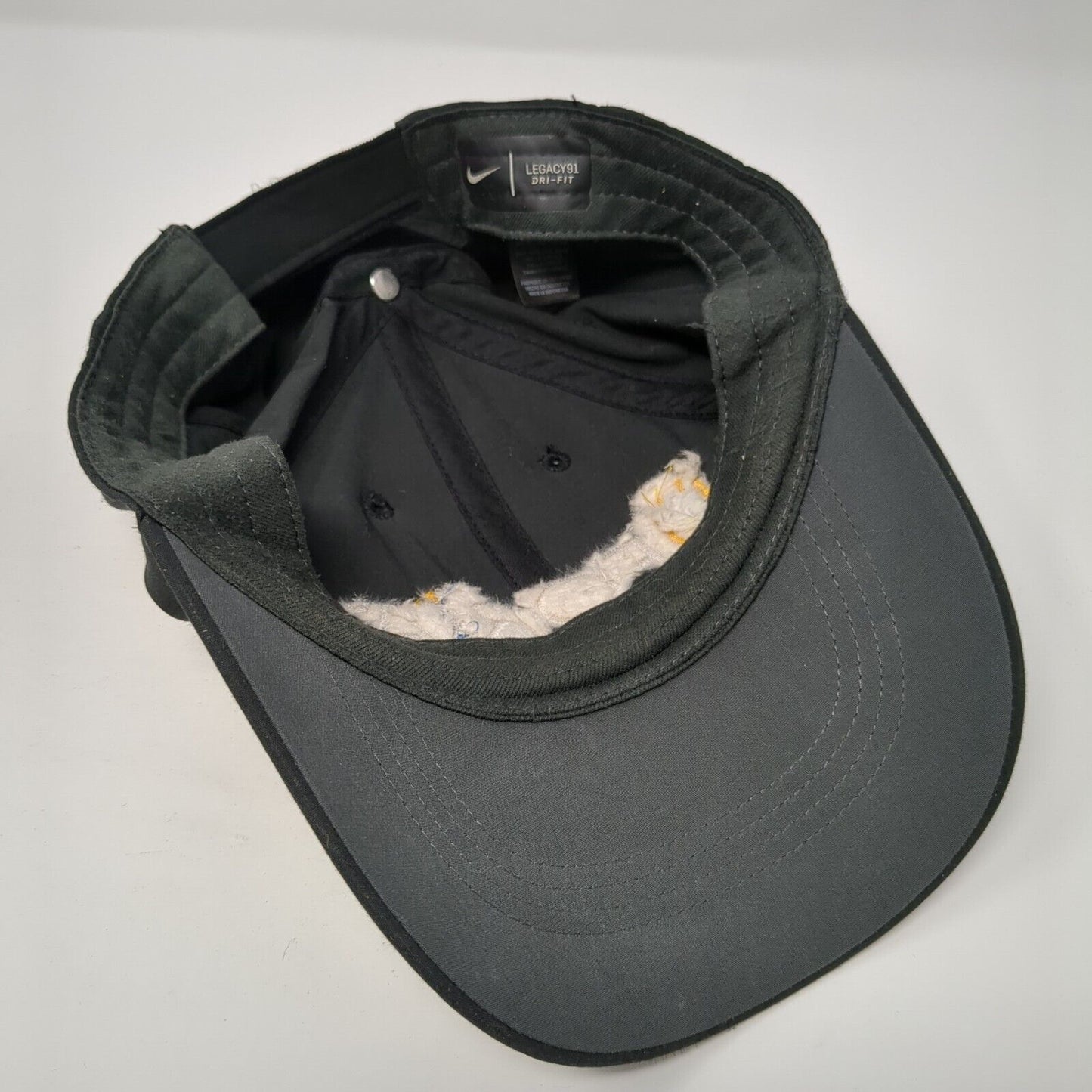 Uforia Strapback Hat Black One Size Adjustable Nike Legacy91 Dri-Fit