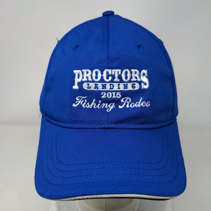 Proctors Landing Fishing Rodeo Strapback Hat Blue One Size Embroidered 2015
