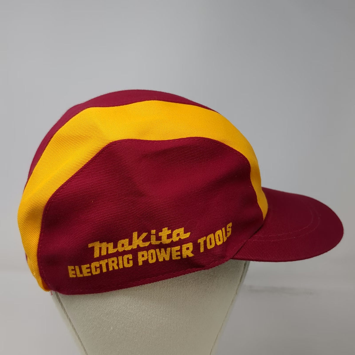 Makita 5 Panel Cap Red Yellow One Size Electric Power Tools Spun Rayon Japan Hat